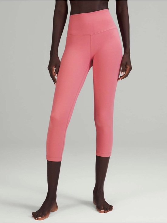 lululemon athletica Pants - Lululemon Align Leggings 21” Double Lined Size 2 XS Pink Blossom Yoga Crop